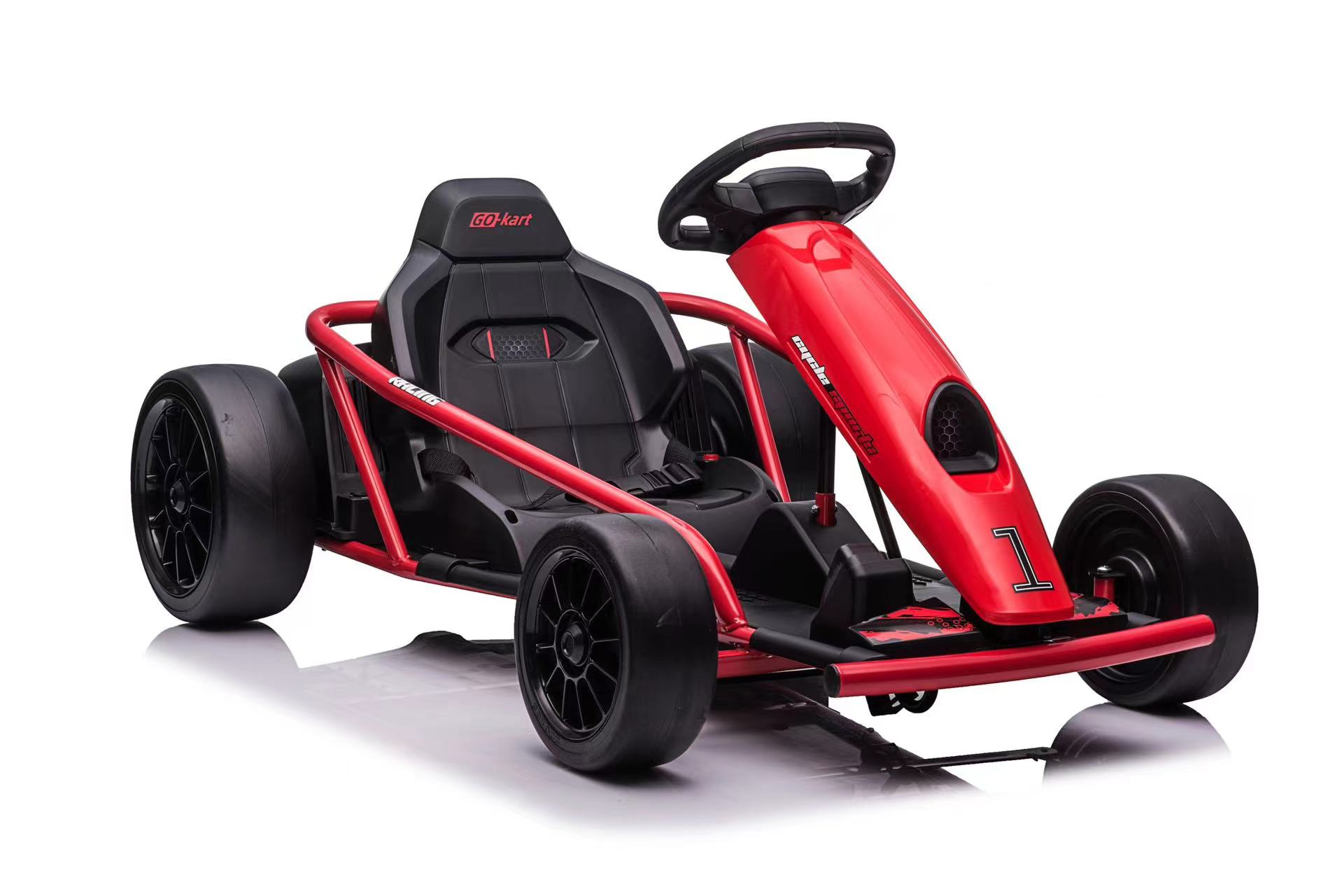 Kart electric pentru copii FX1 Drift Master, Face Lift 24V 500W cu viteza maxima 13 km/h (8888) Rosu