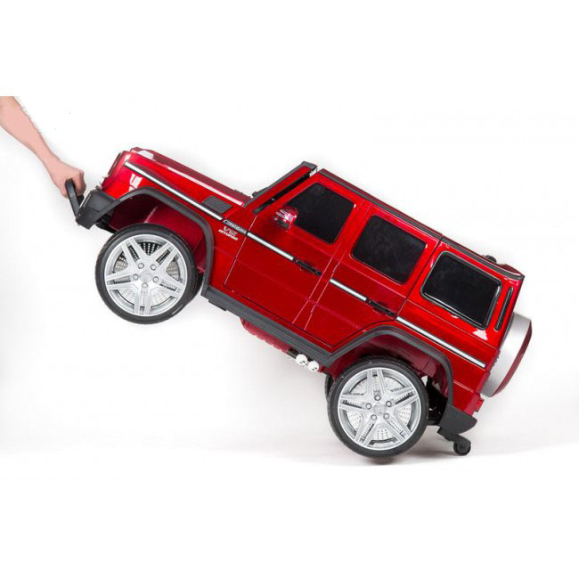 Masinuta electrica pentru copii MERCEDES AMG G65, Visiniu metalizat - imagine 8