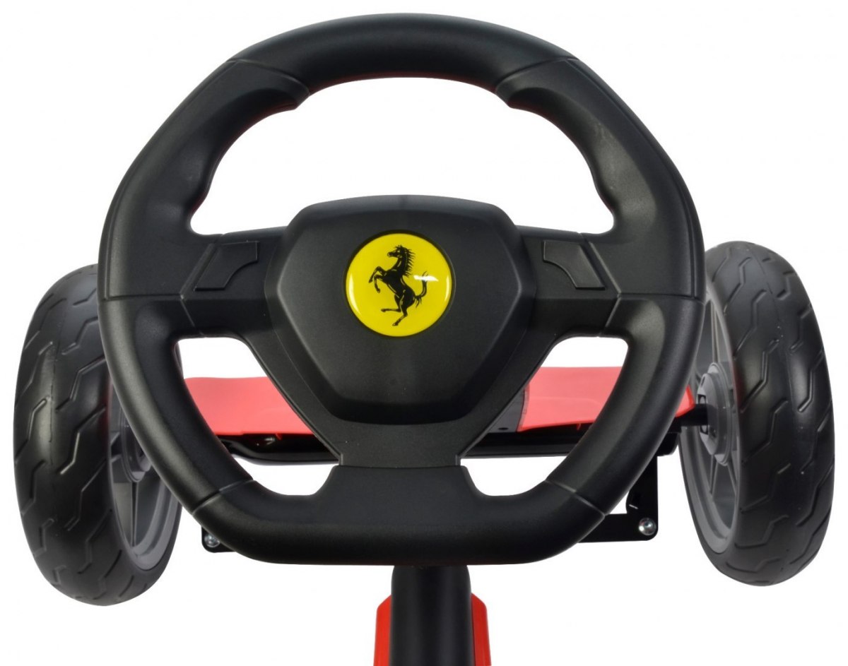 KART CU PEDALE PENTRU COPII FERRARI, Rosu - imagine 12