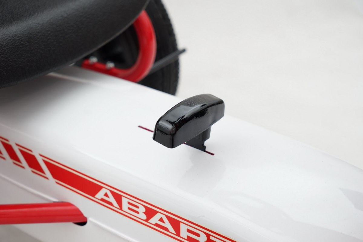Kart cu pedale pentru copii FIAT500 ABARTH (9388) Alb - imagine 10