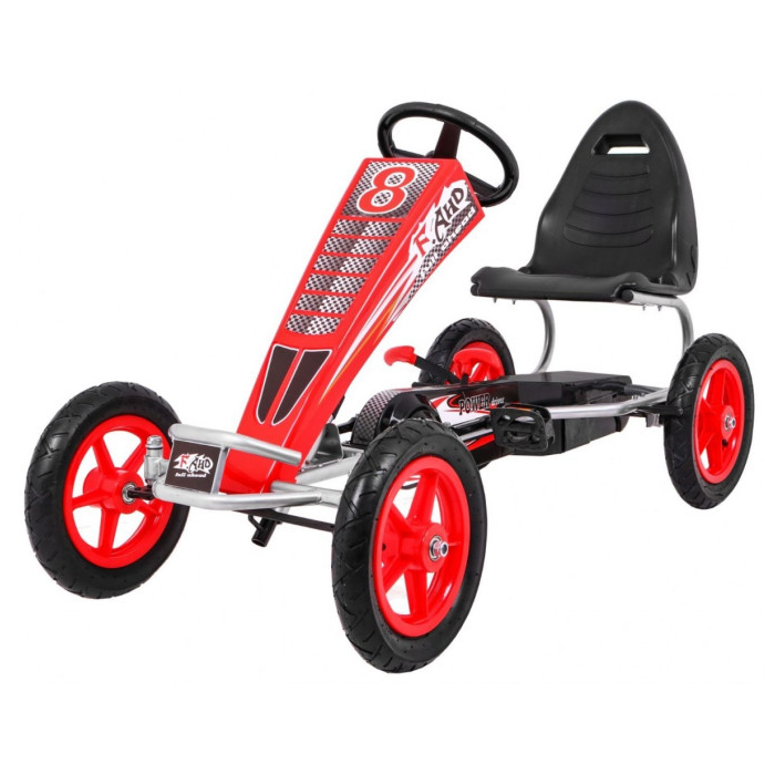 Kart cu pedale pentru copii FULL Ahead AIR (F8-1) Rosu