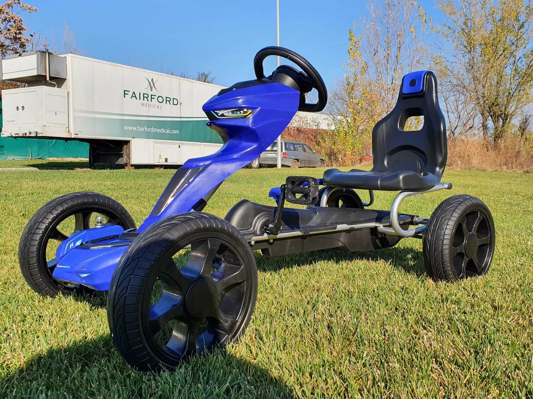 Kart cu pedale pentru copii Grand Ride (1502) Albastru - imagine 12