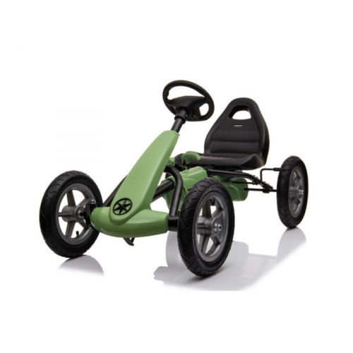 KART CU PEDALE PENTRU COPII STAR AIR 1904, roti gonflabile, Verde