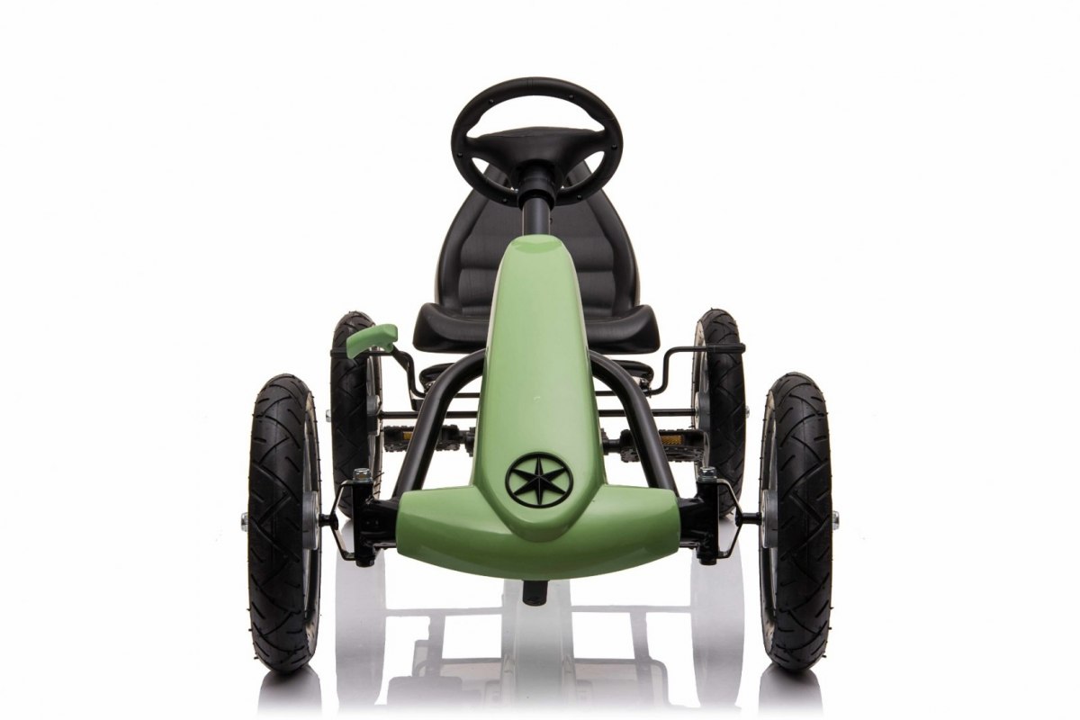 KART CU PEDALE PENTRU COPII STAR AIR 1904, roti gonflabile, Verde - imagine 2