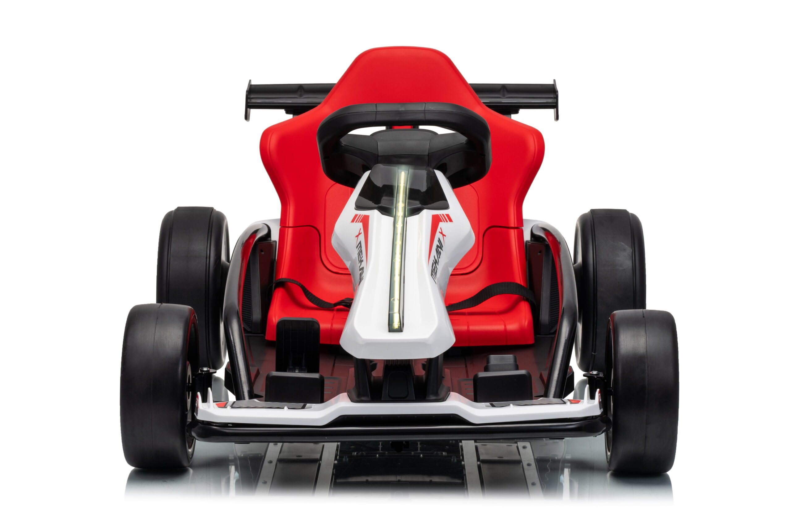 Kart electric pentru copii Drift Mekani-X 24V 600W, cu viteza maxima 15 km/h, scaun sportiv reglabil, Alb - imagine 13
