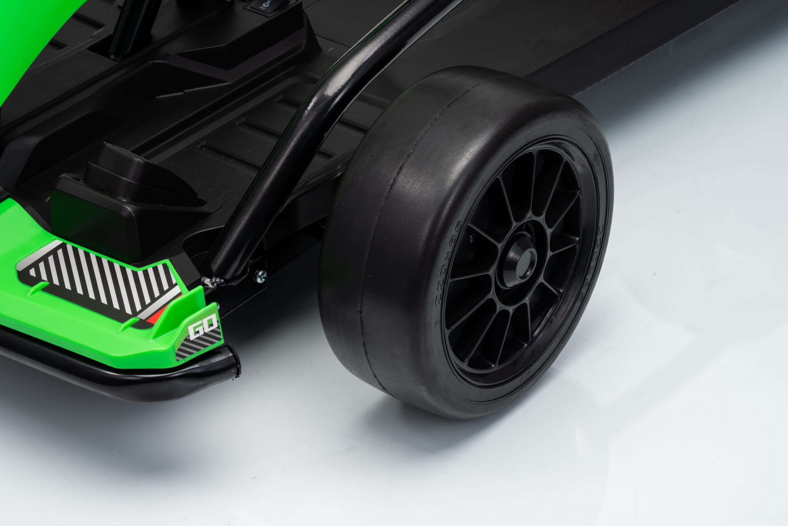 Kart electric pentru copii Drift Mekani-X 24V 600W, cu viteza maxima 15 km/h, scaun sportiv reglabil, Verde - imagine 13