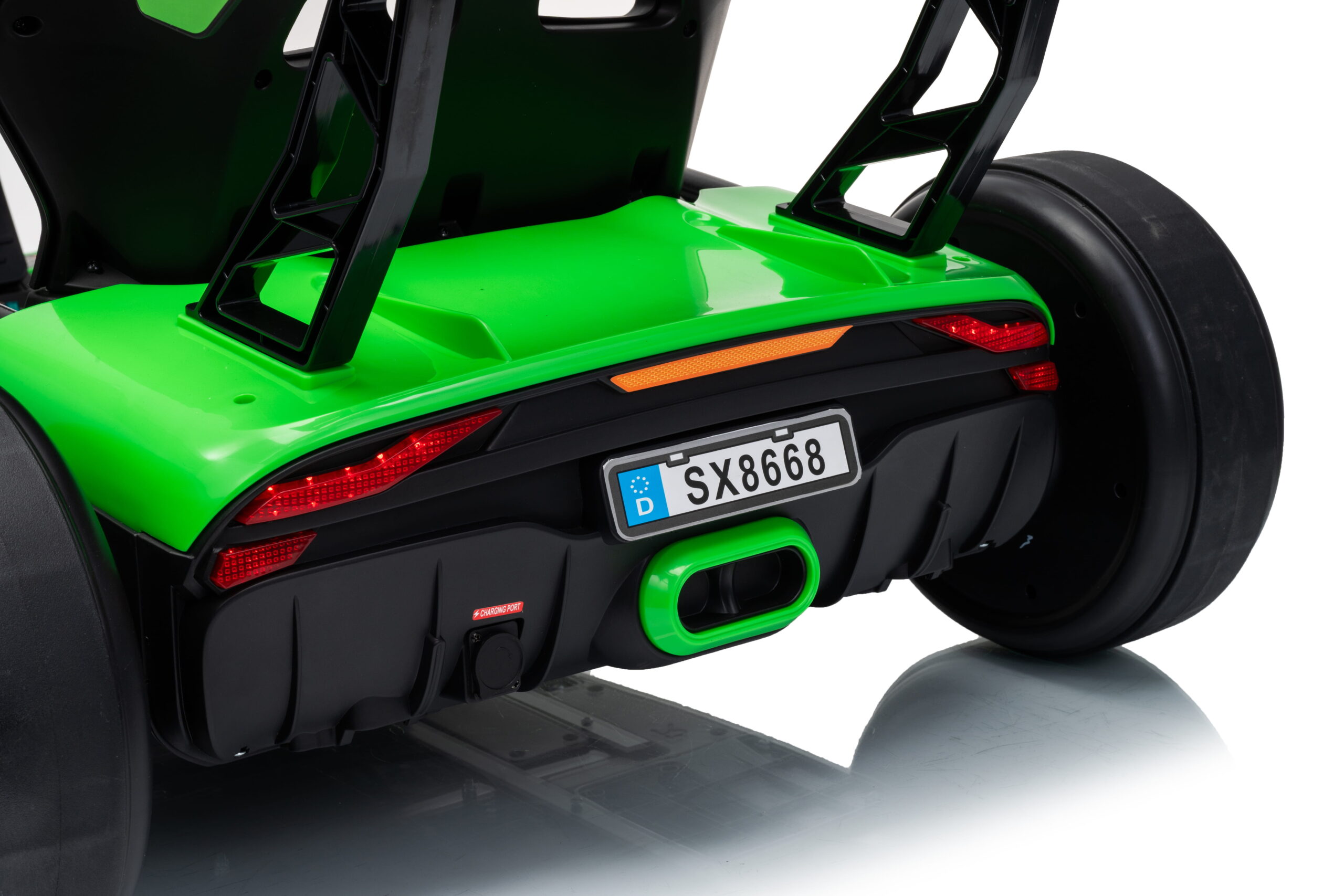 Kart electric pentru copii Drift Mekani-X 24V 600W, cu viteza maxima 15 km/h, scaun sportiv reglabil, Verde - imagine 11