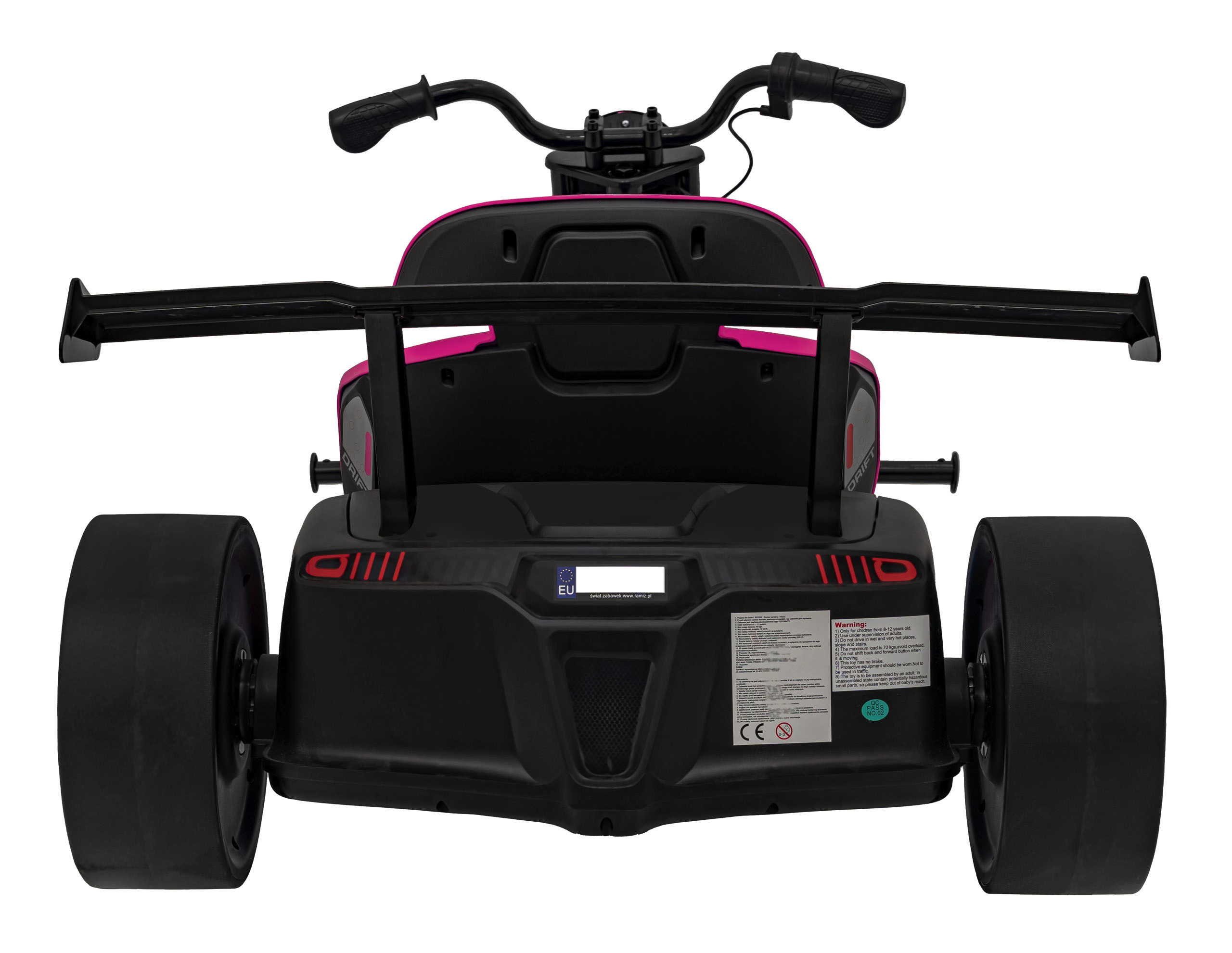 Drift trike electric pentru copii DRIFT BIKE "21 24V 500W faruri cu LED, viteza max 14 km/h (2338) Roz - imagine 9