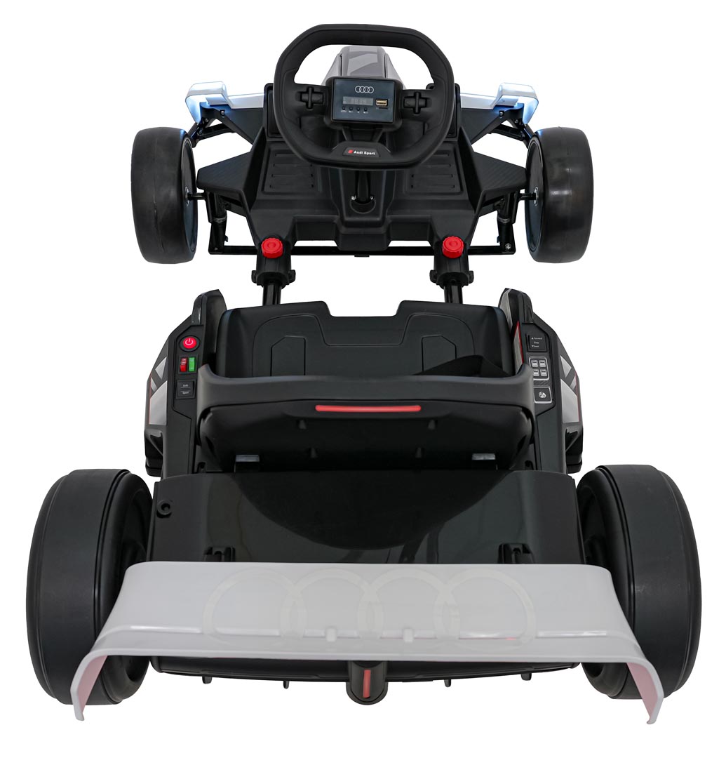 Kart electric pentru copii Autokids Audi Drift 24V 300W (007) Alb - imagine 2