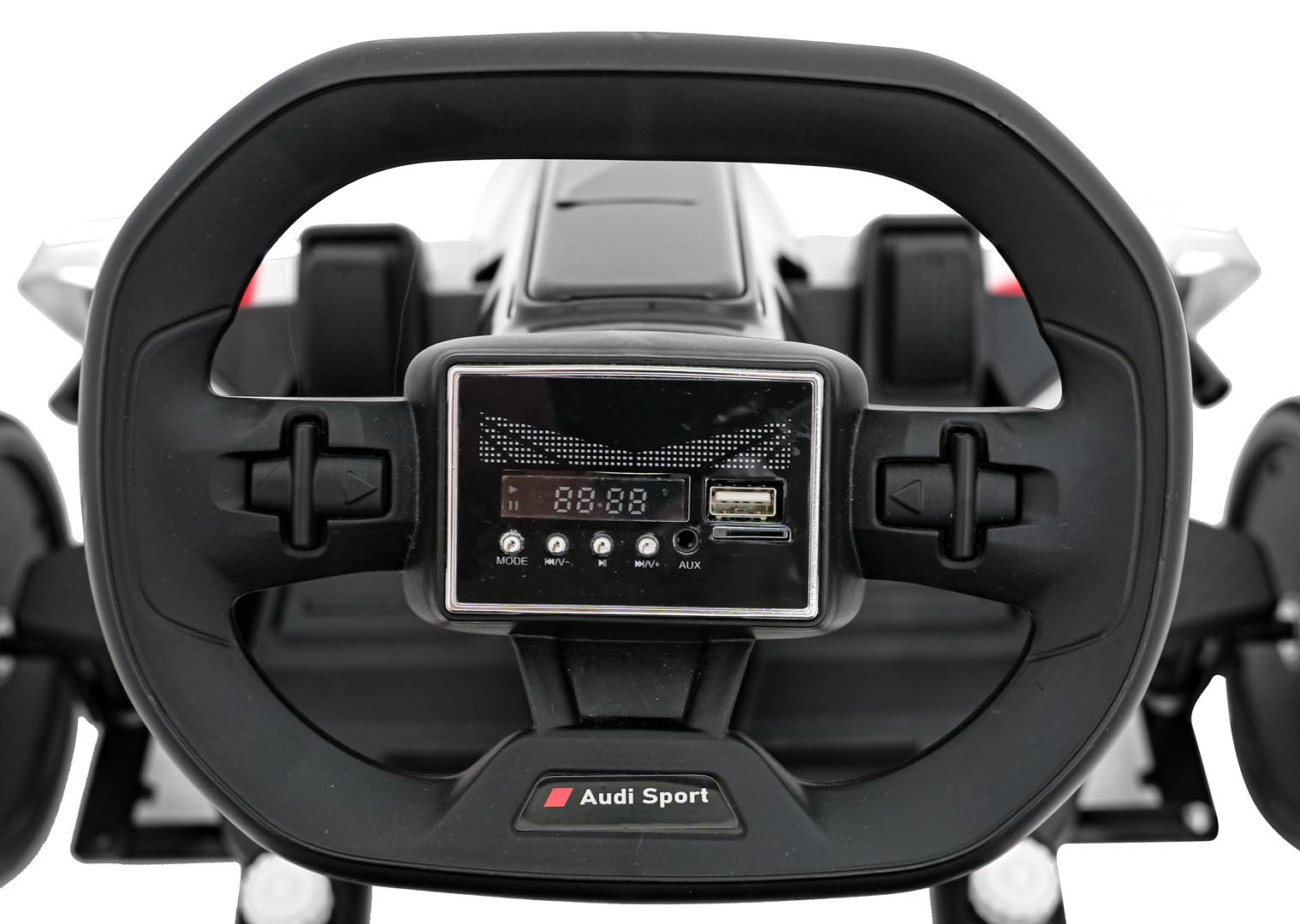 Kart electric pentru copii Autokids Audi Drift 24V 300W (007) Alb - imagine 4