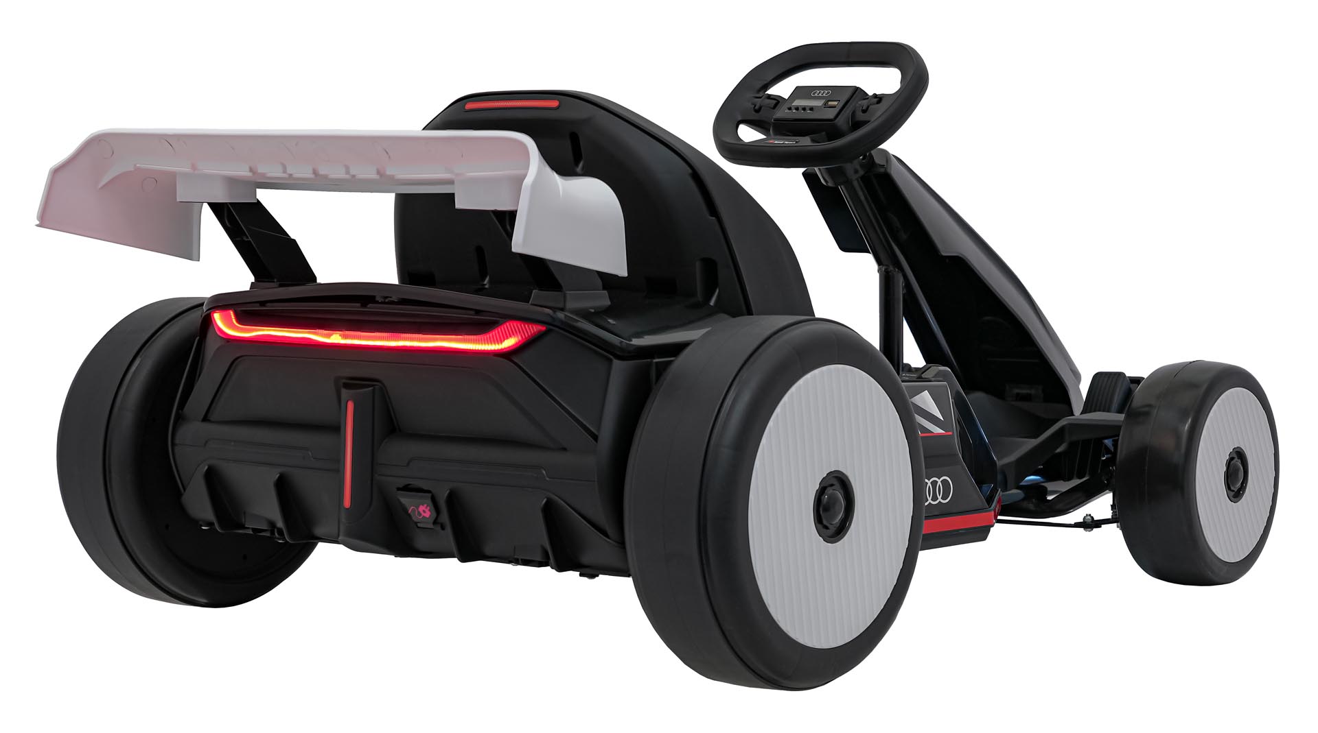 Kart electric pentru copii Autokids Audi Drift 24V 300W (007) Alb - imagine 8