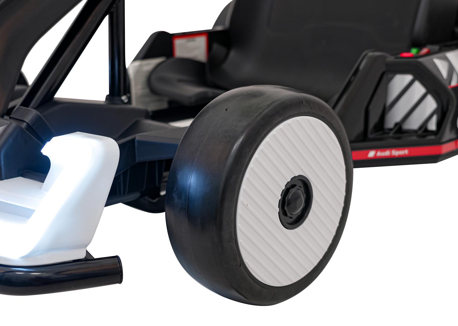 Kart electric pentru copii Autokids Audi Drift 24V 300W (007) Alb - imagine 7