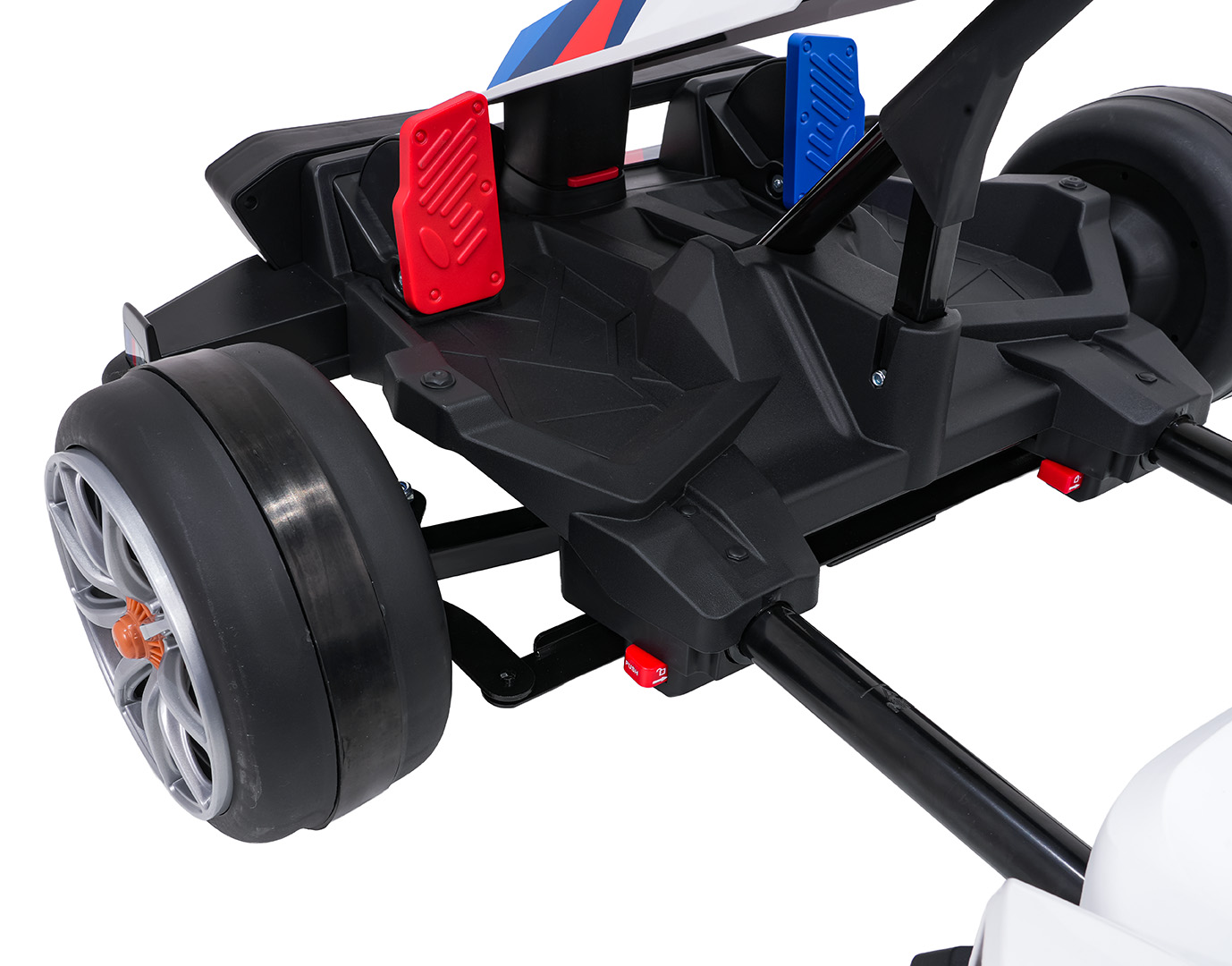 Kart electric pentru copii BMW Drift 24V 400W cu viteza maxima 13 km/h (0978) Alb - imagine 3