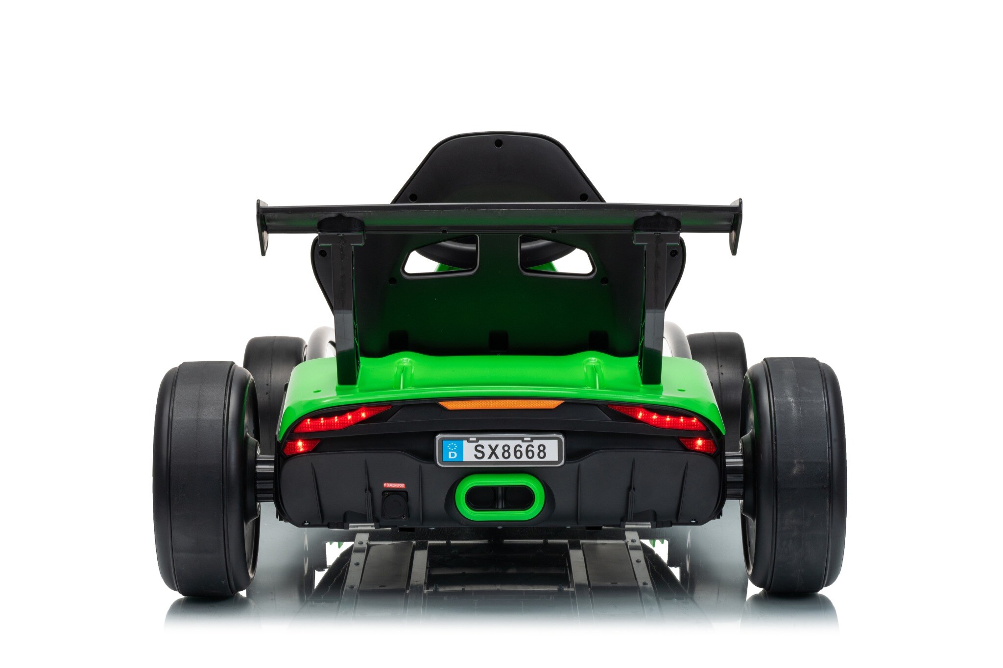Kart electric pentru copii Drift Mekani-X 24V 600W, cu viteza maxima 15 km/h, scaun sportiv reglabil, Verde - imagine 6