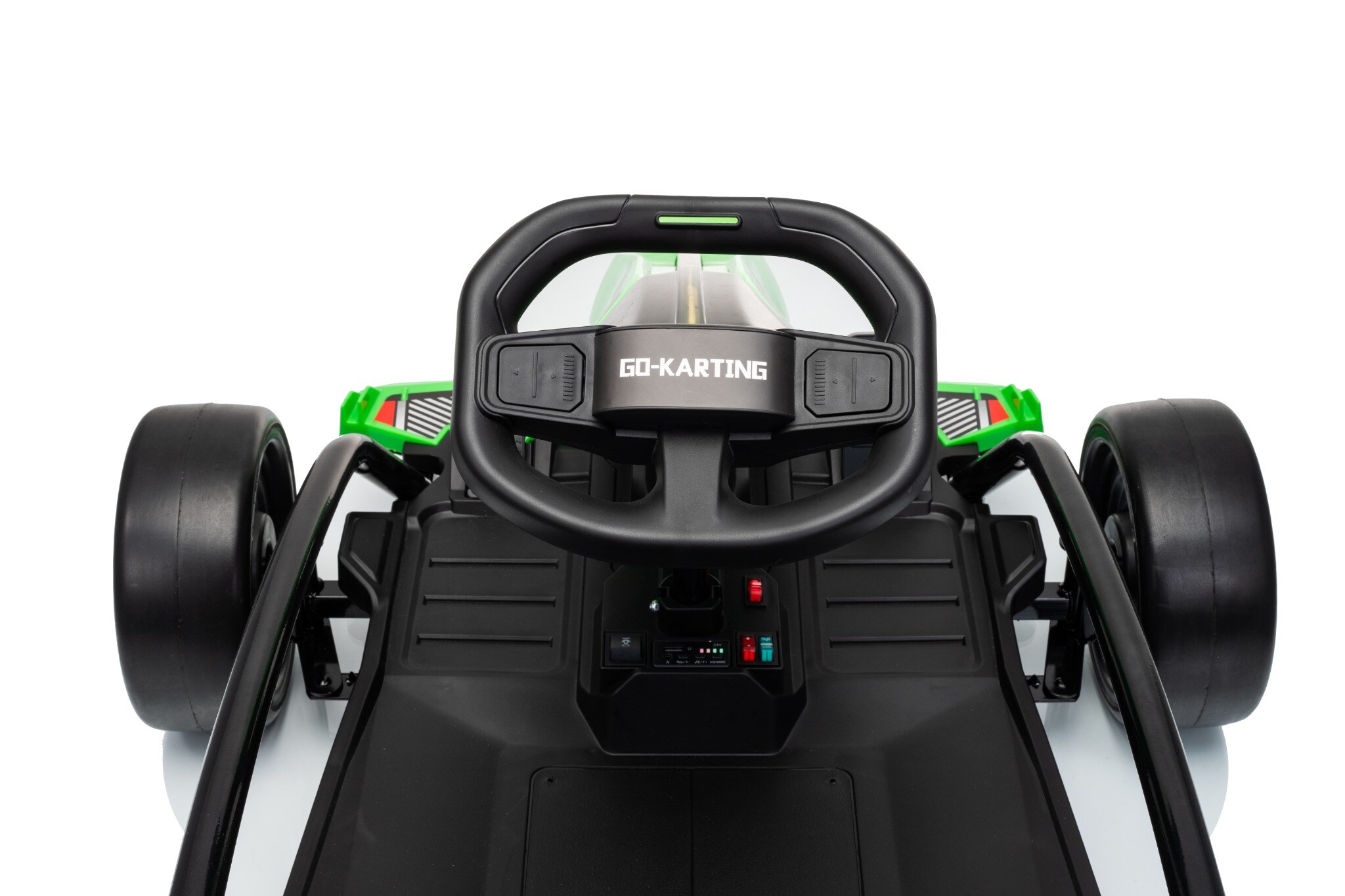 Kart electric pentru copii Drift Mekani-X 24V 600W, cu viteza maxima 15 km/h, scaun sportiv reglabil, Verde - imagine 3