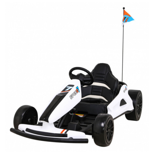 Kart electric pentru copii drift KING LUX 24V 300W (035) Alb