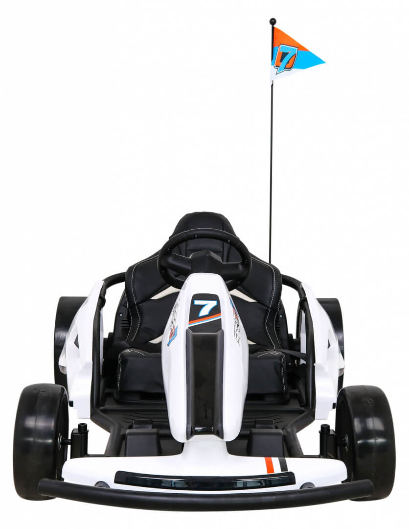Kart electric pentru copii drift KING LUX 24V 300W (035) Alb - imagine 3