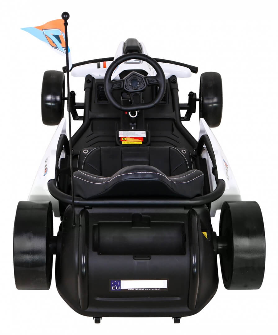 Kart electric pentru copii drift KING LUX 24V 300W (035) Alb - imagine 4