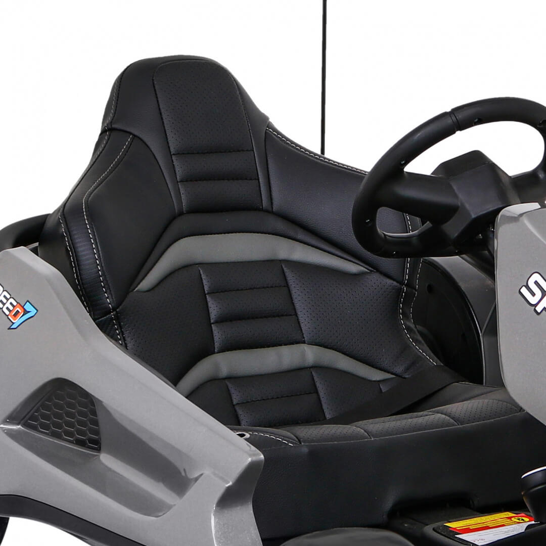 Kart electric pentru copii DRIFT KING 24 Volti (035) Gri - imagine 7