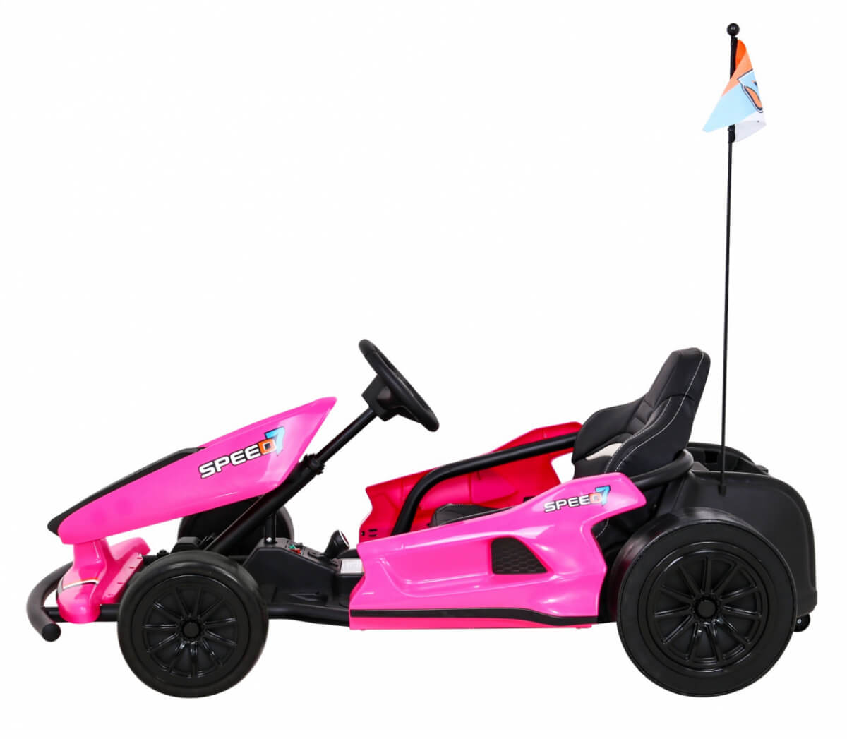 Kart electric pentru copii drift KING LUX 24V 300W (035) Roz - imagine 3