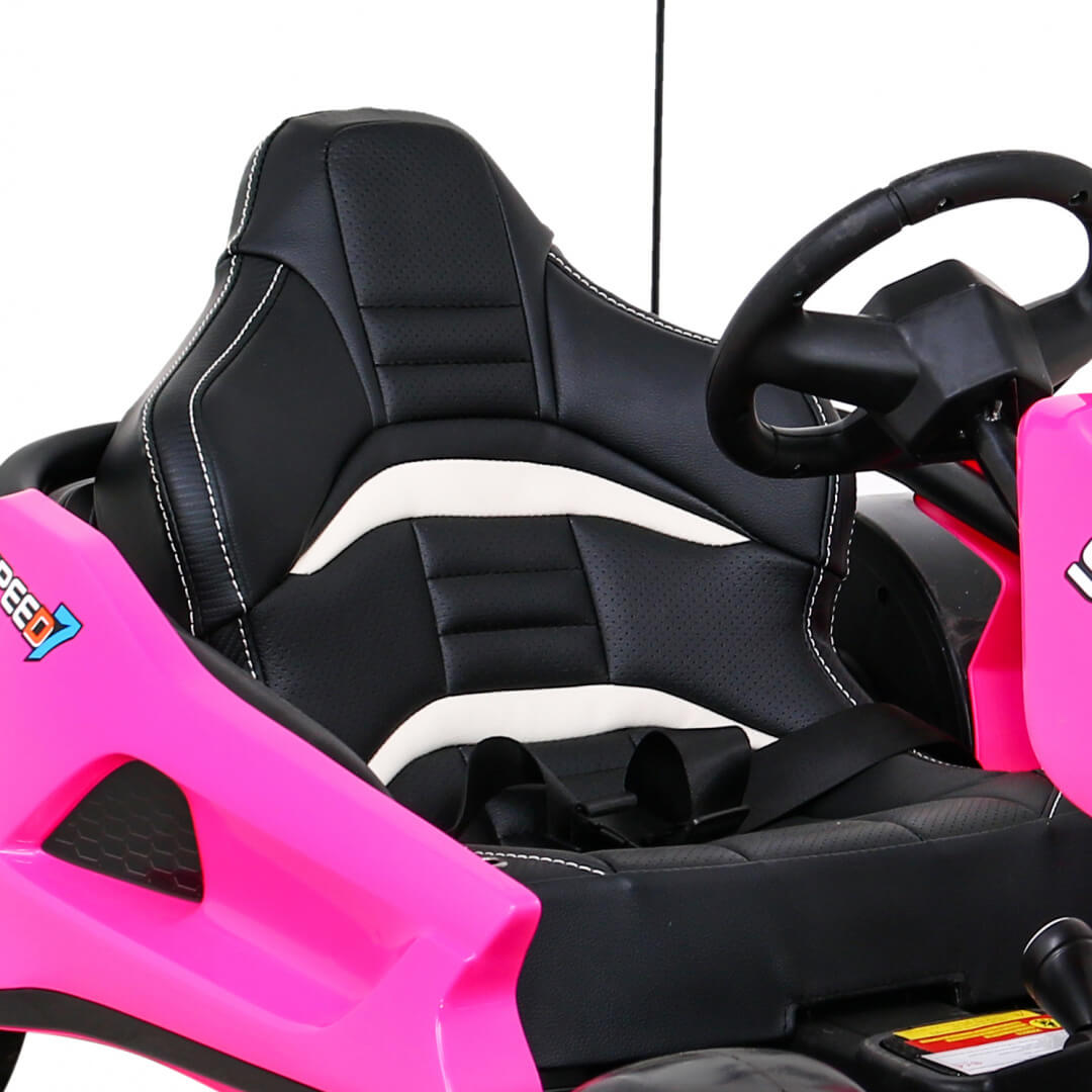 Kart electric pentru copii drift KING LUX 24V 300W (035) Roz - imagine 4