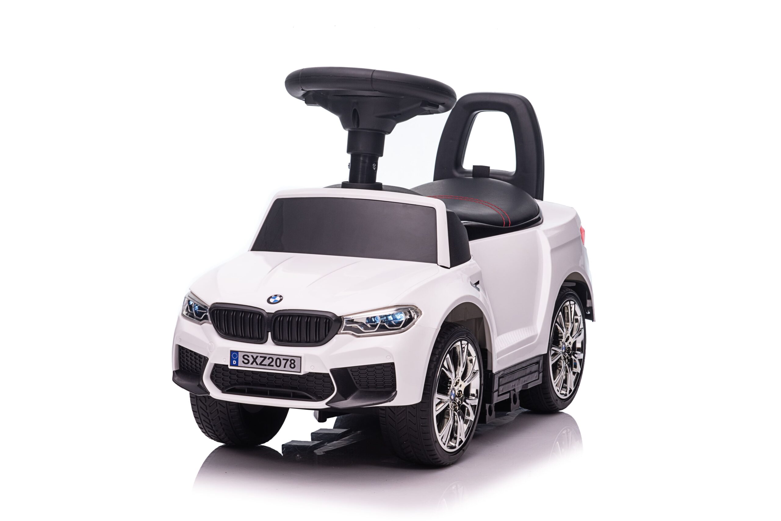 Masinuta de impins cu maner parental 3-in-1 BMW M5 (sx2078) Alb - imagine 3