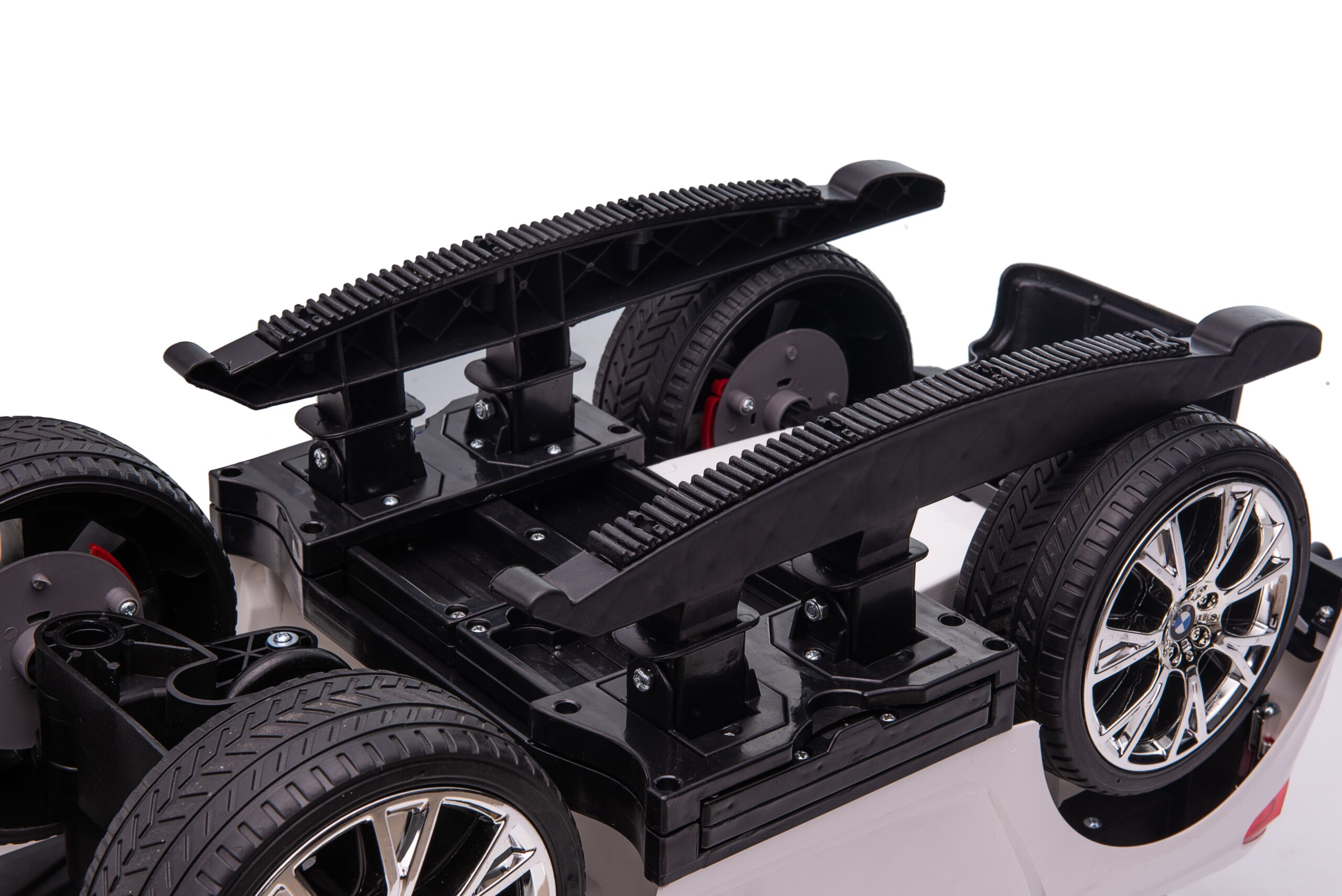 Masinuta de impins cu maner parental 3-in-1 BMW M5 (sx2078) Alb - imagine 8