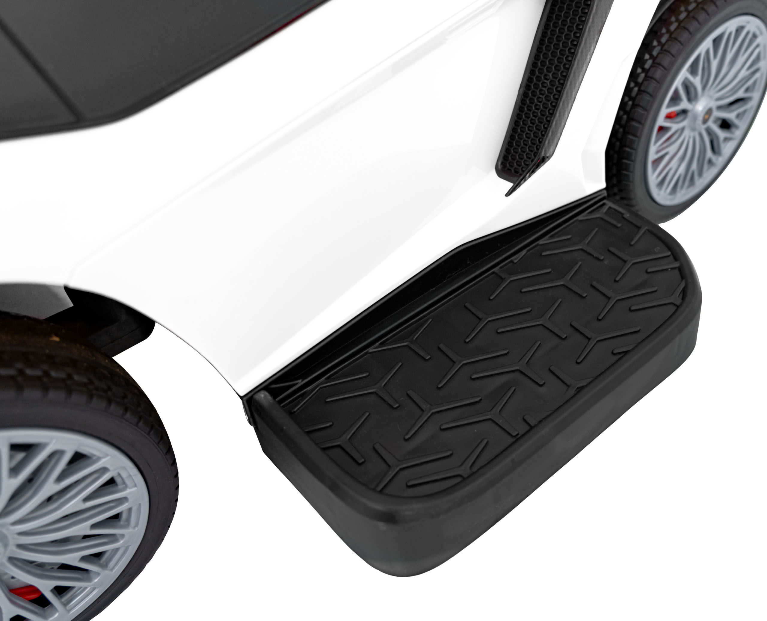 Masinuta de impins cu maner parental 2-in-1 Lamborghini Aventador (8810) Alb - imagine 6