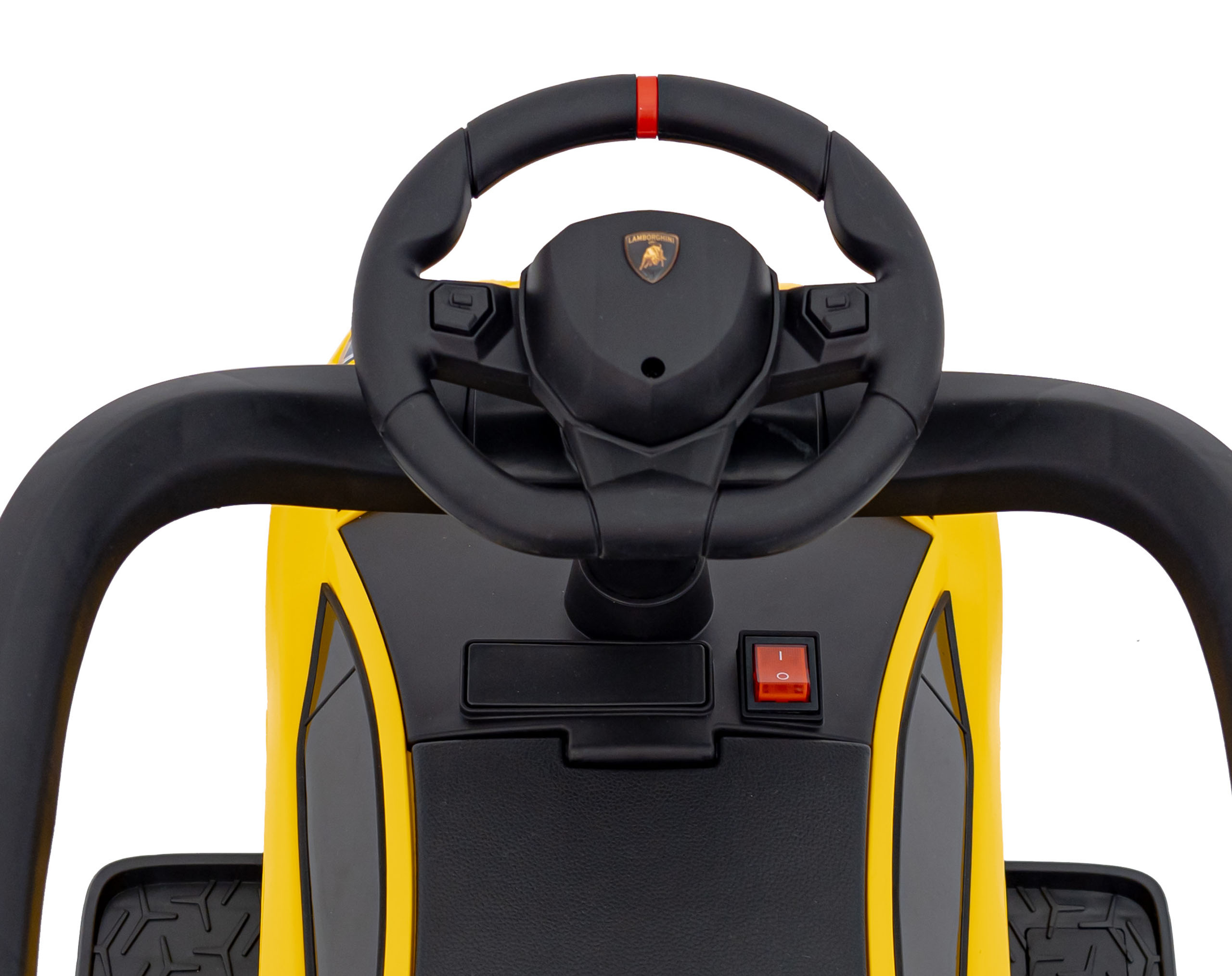 Masinuta de impins cu maner parental Lamborghini Aventador (8810) Galben - imagine 4