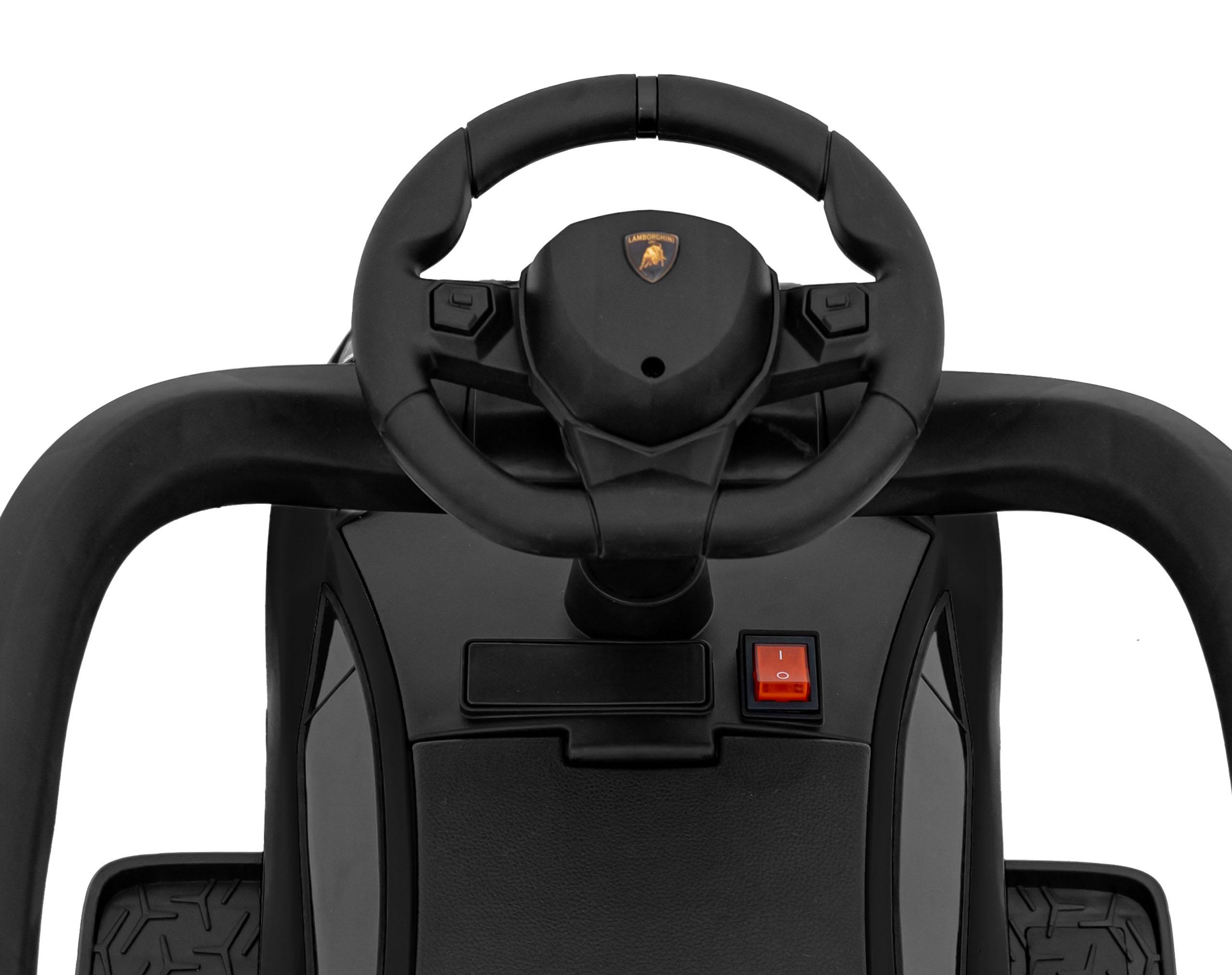 Masinuta de impins cu maner parental Lamborghini Aventador (8810) Negru - imagine 4