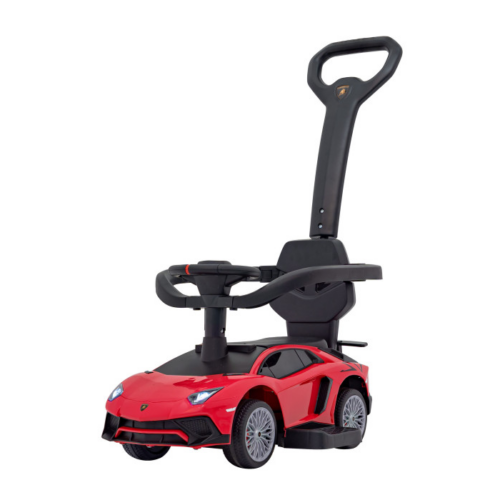 Masinuta de impins cu maner parental Lamborghini Aventador (8810) Rosu
