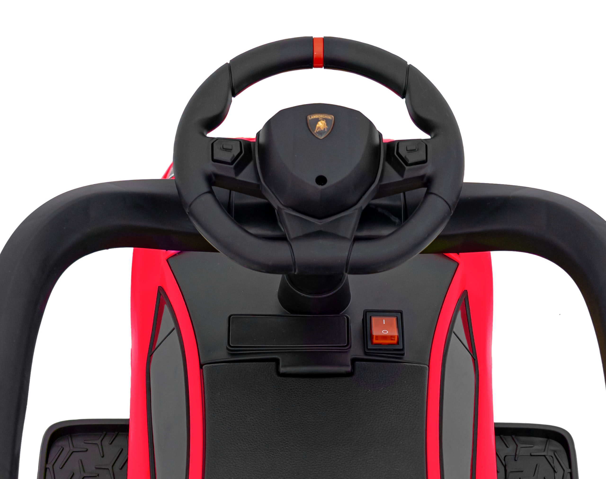 Masinuta de impins cu maner parental Lamborghini Aventador (8810) Rosu - imagine 2