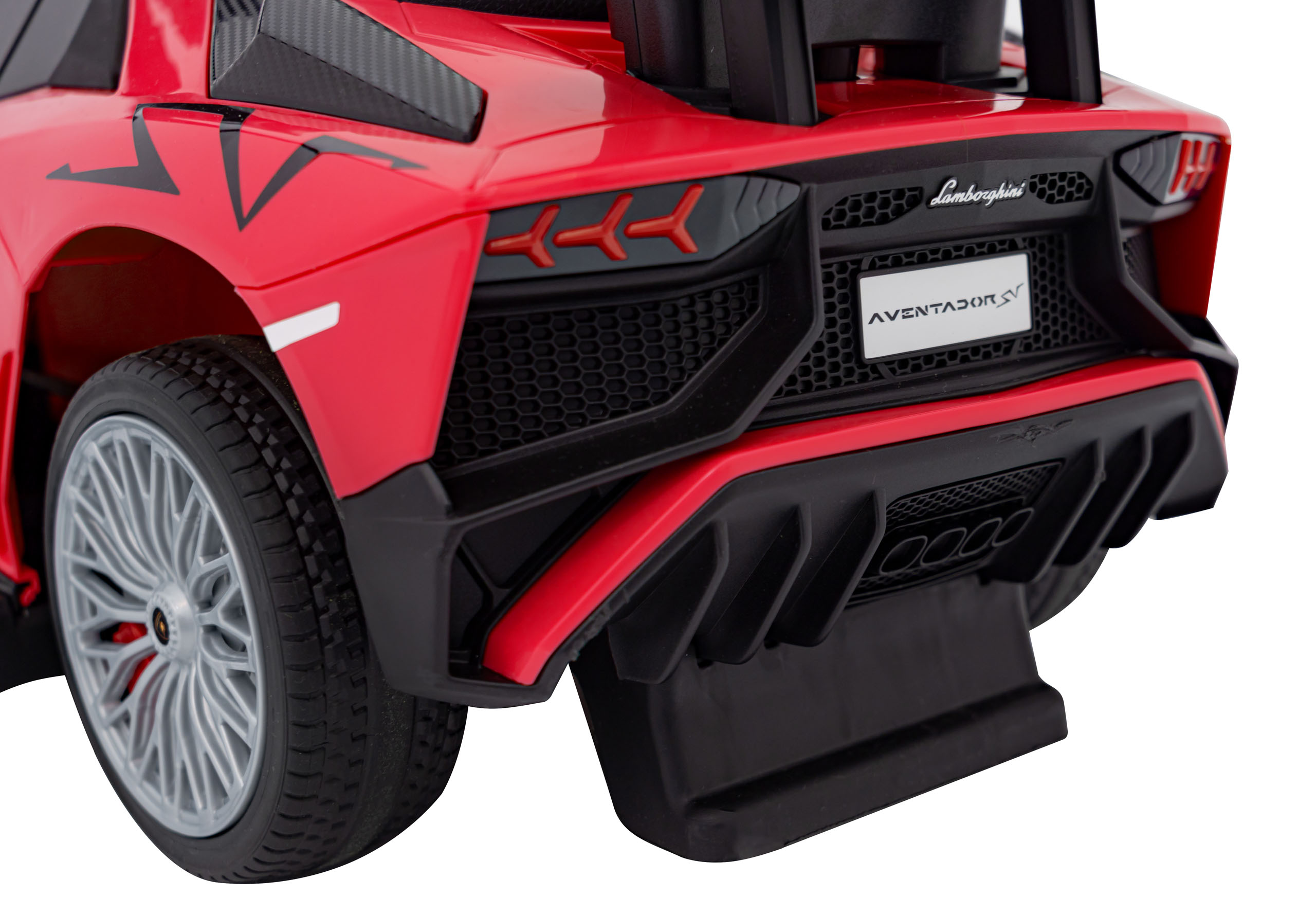 Masinuta de impins cu maner parental Lamborghini Aventador (8810) Rosu - imagine 5