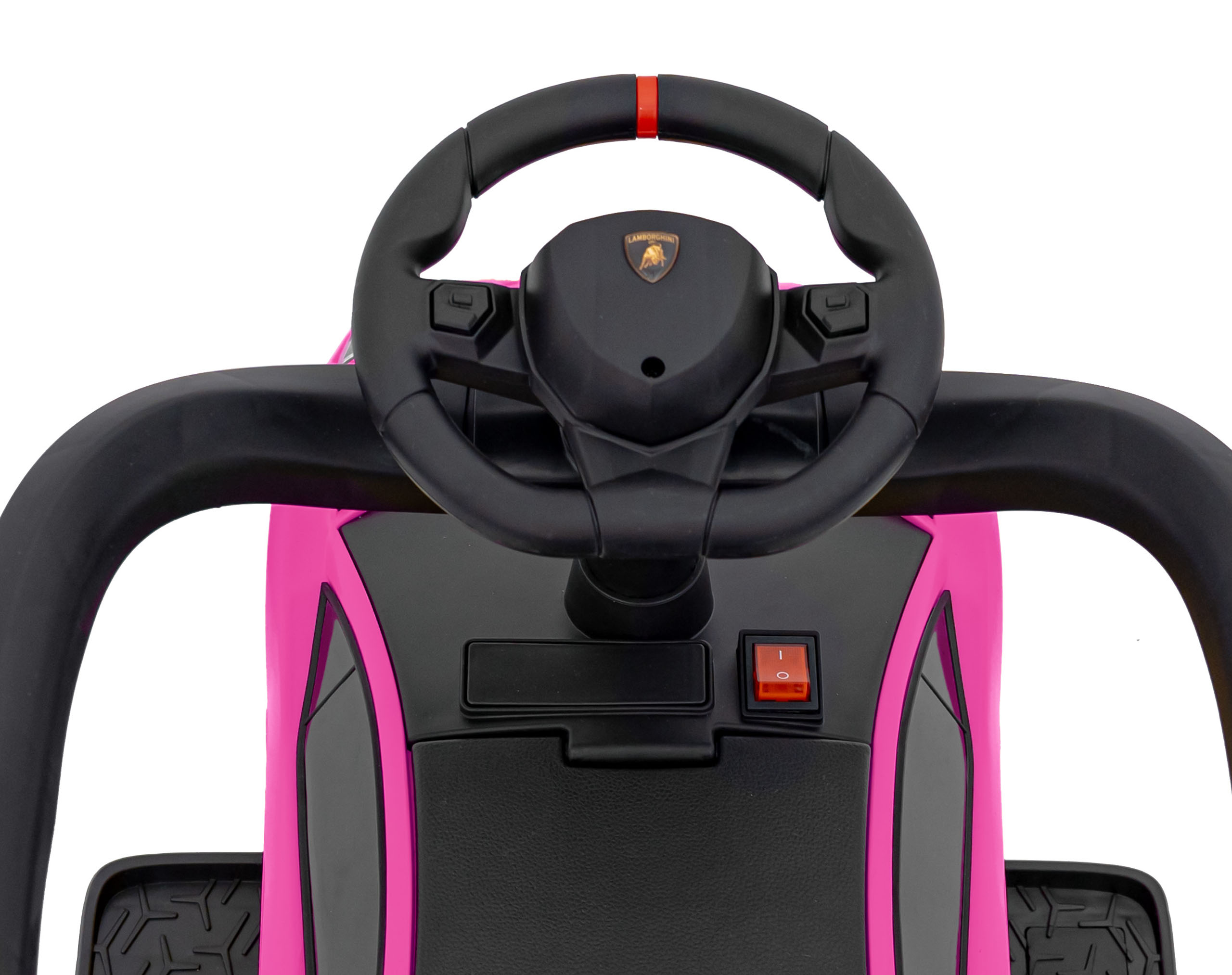 Masinuta de impins cu maner parental Lamborghini Aventador (8810) Roz - imagine 3