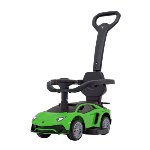 Masinuta de impins cu maner parental Lamborghini Aventador (8810) Verde