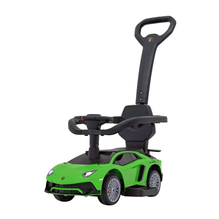 Masinuta de impins cu maner parental Lamborghini Aventador (8810) Verde