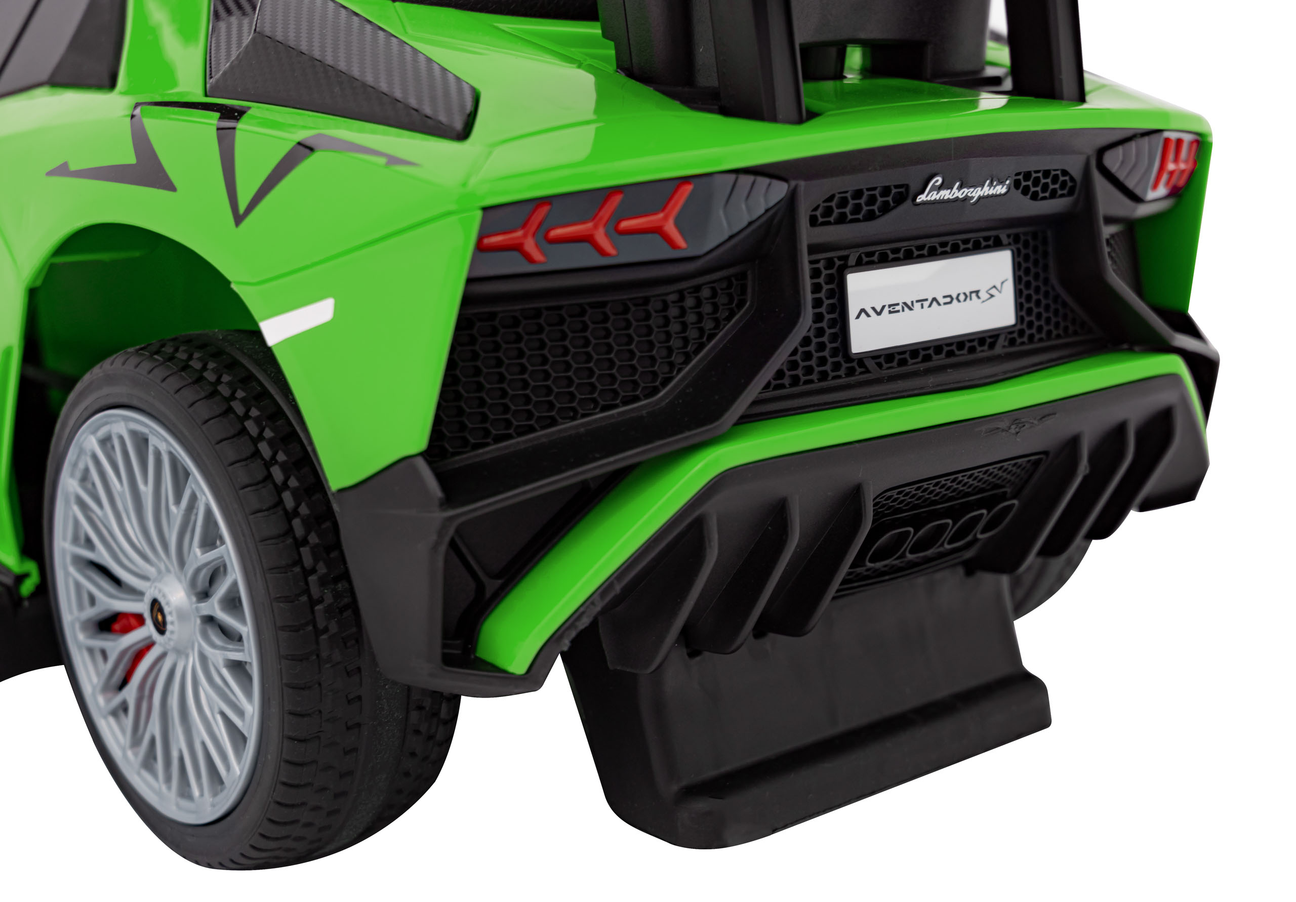 Masinuta de impins cu maner parental Lamborghini Aventador (8810) Verde - imagine 2