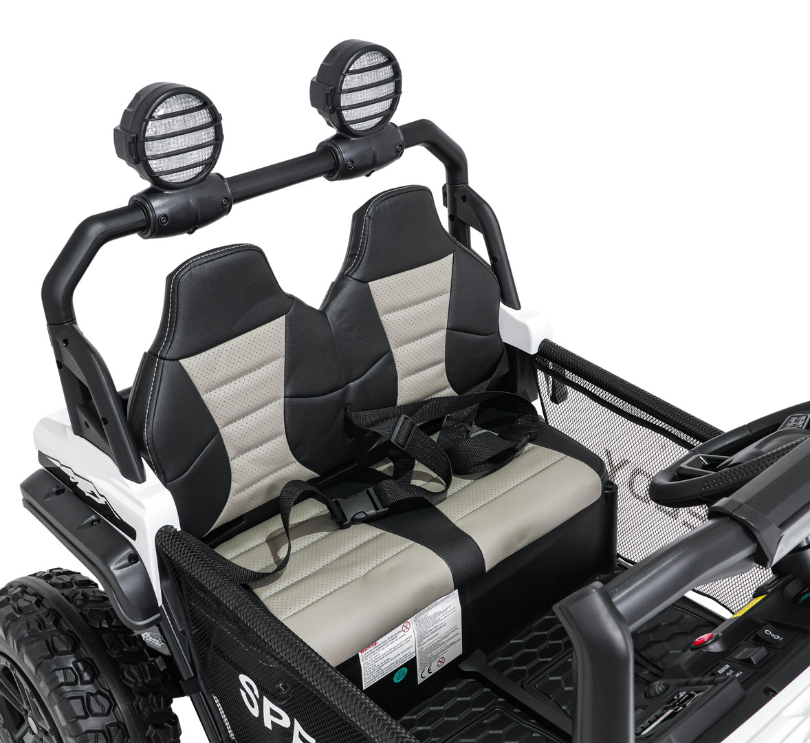 Masinuta electrica pentru copii SUV ALL TERRAIN 24V 800W 4x4 (3568) Alb - imagine 9