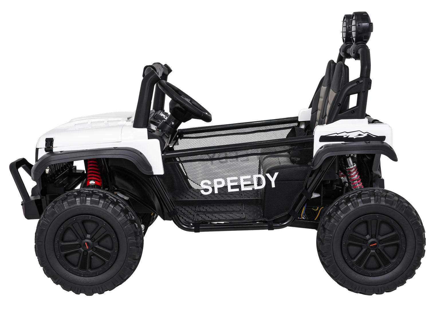 Masinuta electrica pentru copii SUV ALL TERRAIN 24V 800W 4x4 (3568) Alb - imagine 4