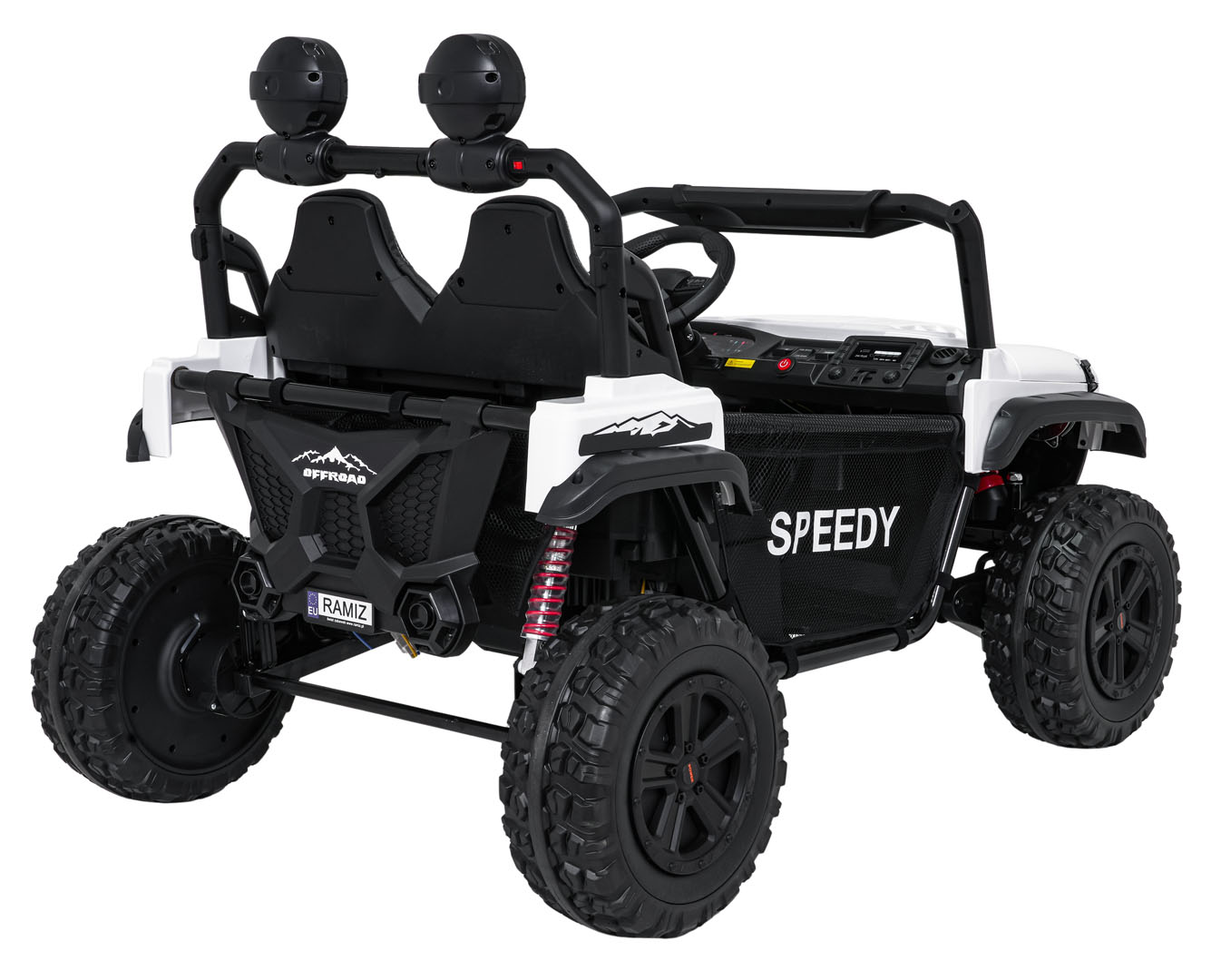 Masinuta electrica pentru copii SUV ALL TERRAIN 24V 800W 4x4 (3568) Alb - imagine 5
