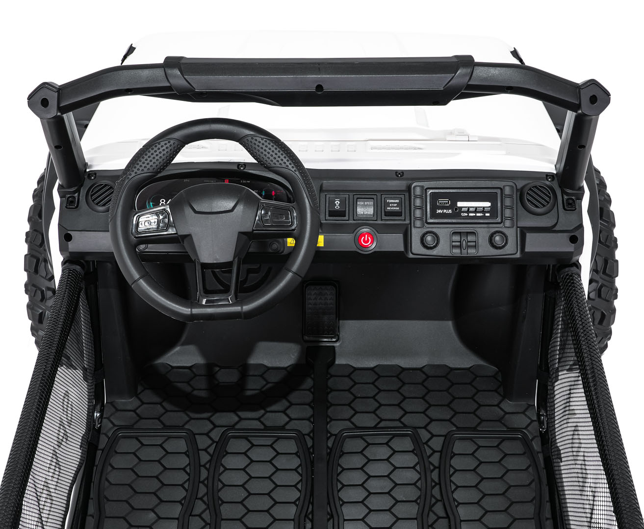Masinuta electrica pentru copii SUV ALL TERRAIN 24V 800W 4x4 (3568) Alb - imagine 7