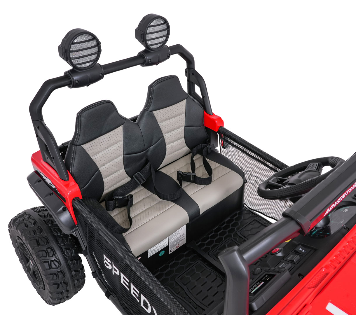Masinuta electrica pentru copii SUV ALL TERRAIN 24V 800W 4x4 (3568) Rosu - imagine 2