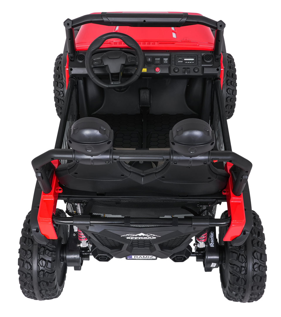 Masinuta electrica pentru copii SUV ALL TERRAIN 24V 800W 4x4 (3568) Rosu - imagine 4