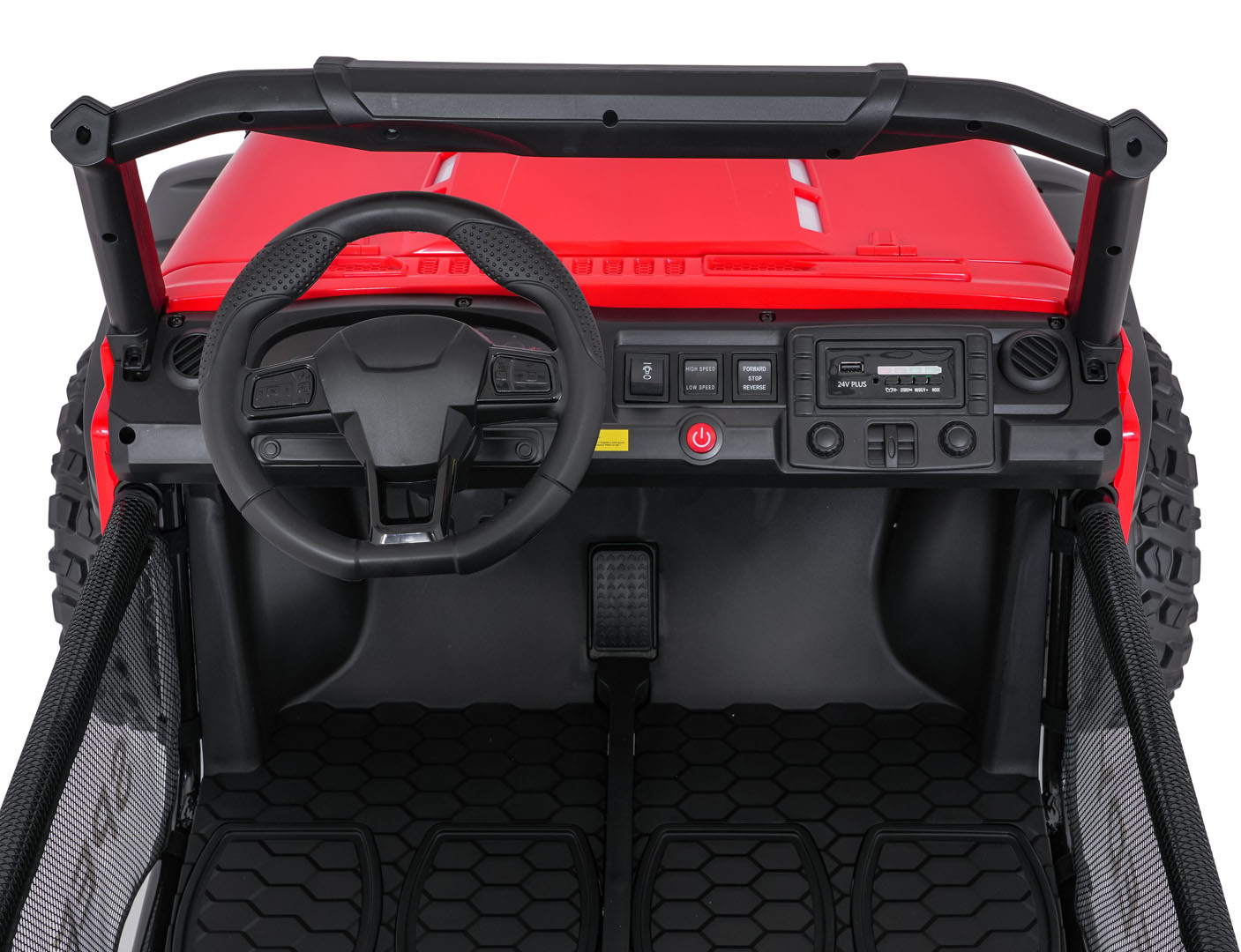 Masinuta electrica pentru copii SUV ALL TERRAIN 24V 800W 4x4 (3568) Rosu - imagine 7