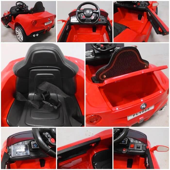 Masinuta electrica pentru copii Cabrio B11 (FL1088) Rosu - imagine 5