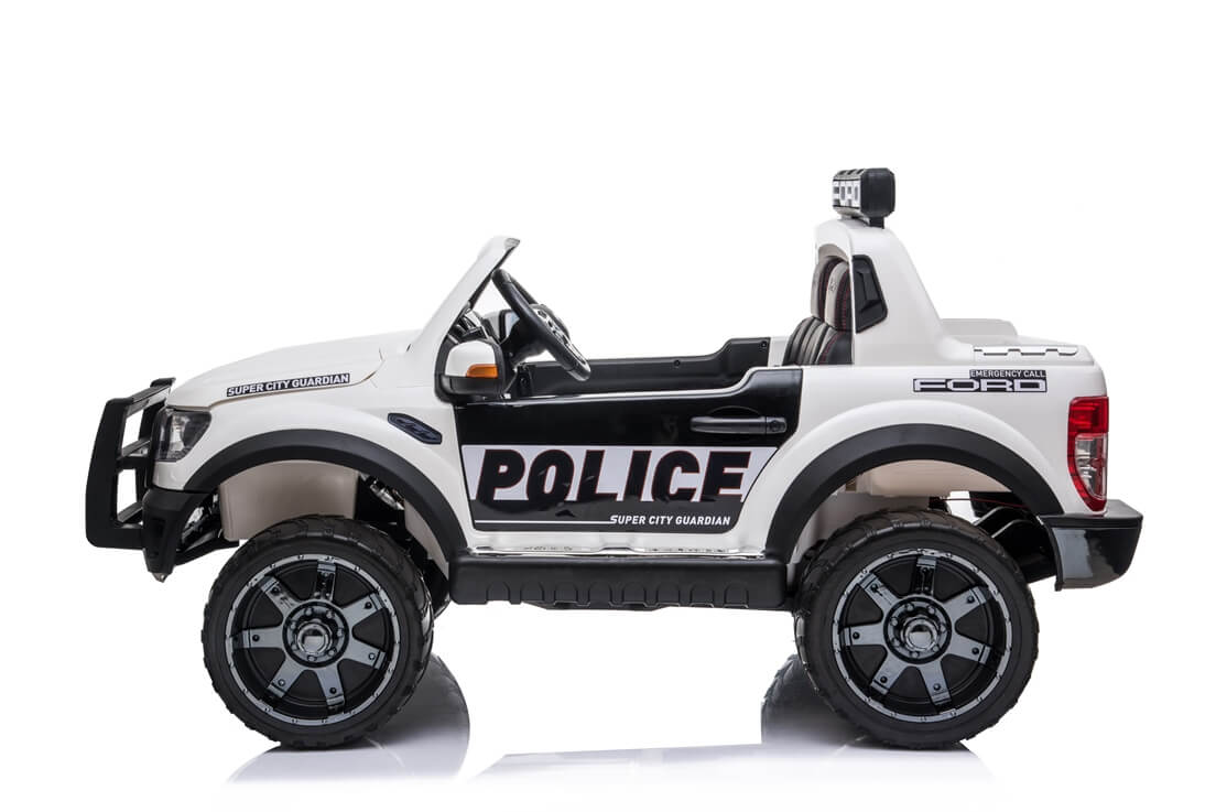 Masinuta electrica pentru copii Ford Ranger Raptor POLITIA (DK-F150) Alb - imagine 2