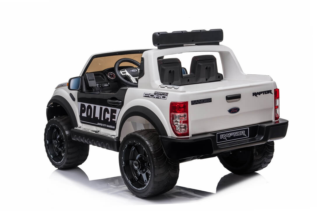 Masinuta electrica pentru copii Ford Ranger Raptor POLITIA (DK-F150) Alb - imagine 10