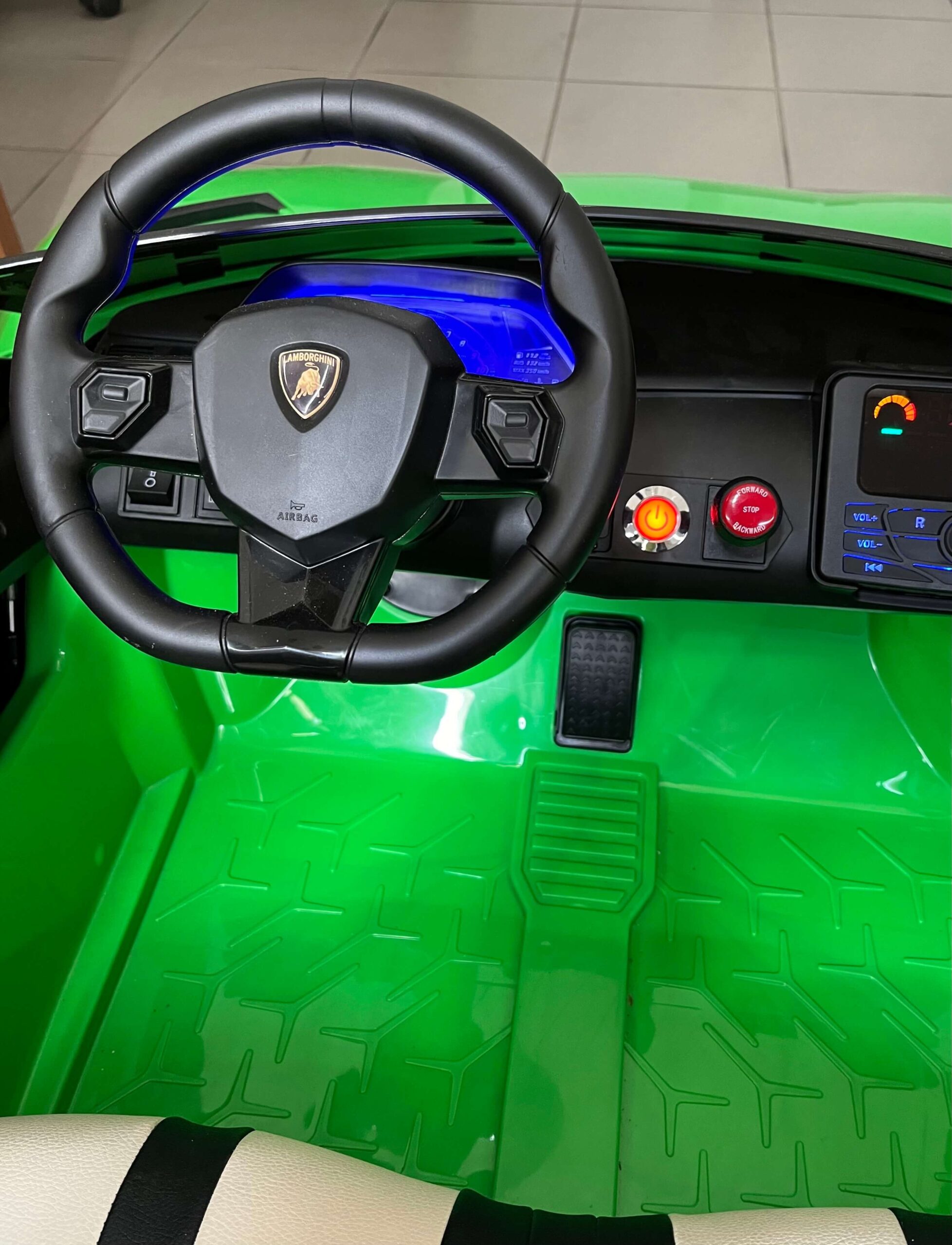 Masinuta electrica drift Lamborghini Aventador 24V 500W Drift cu 2 locuri viteza max 13km/h (2028-drift) Verde - imagine 8