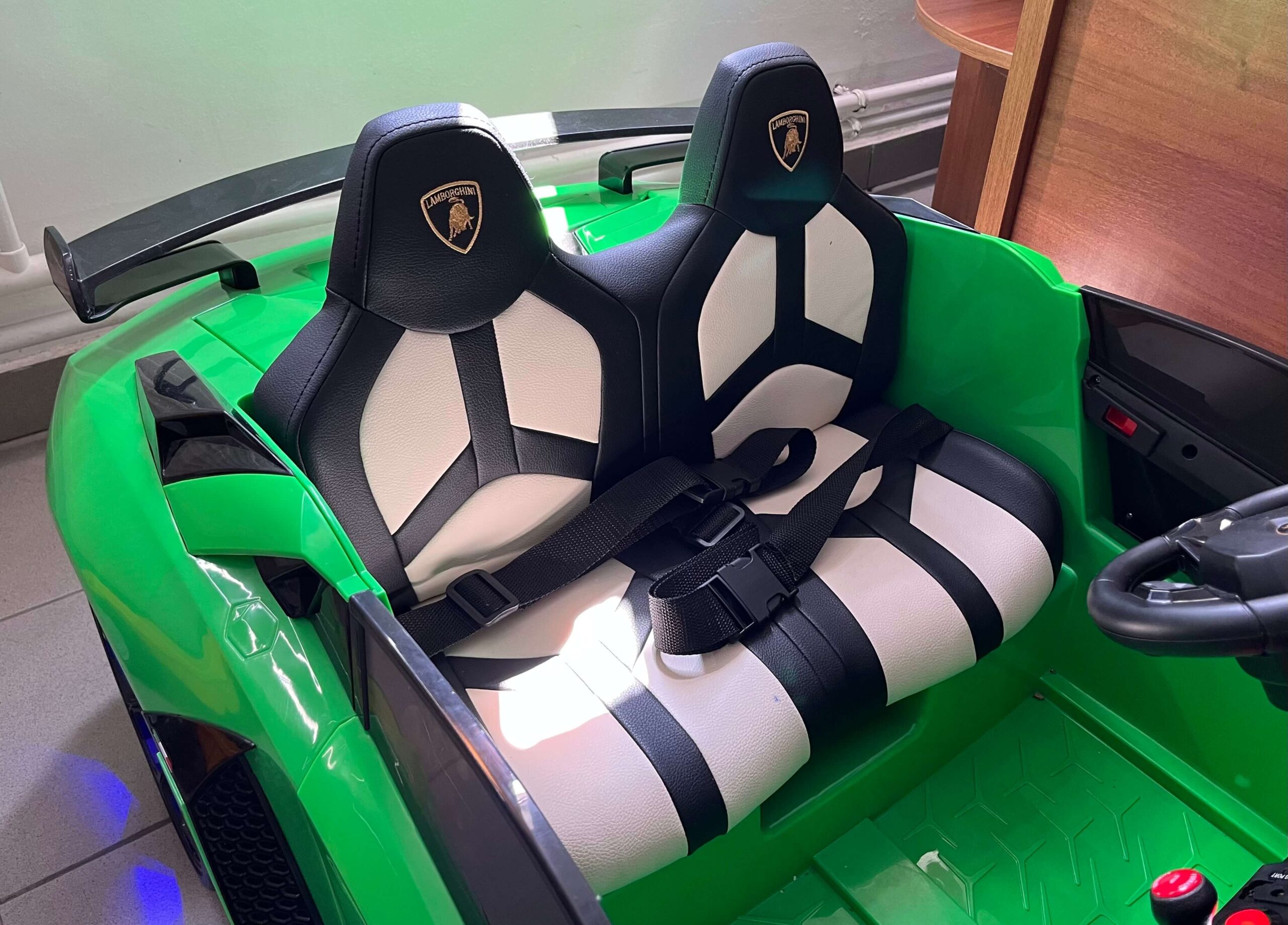 Masinuta electrica drift Lamborghini Aventador 24V 500W Drift cu 2 locuri viteza max 13km/h (2028-drift) Verde - imagine 9
