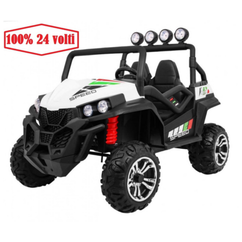 Masinuta electrica pentru copii 24 Volti UTV 4X4 SPEEDY BUGGY (S2588-1) New Face Lift Alb